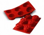 Silikoninė forma rožės, baking moulds silicone, силиконовая форма розы